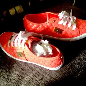 GBG Los Angeles orange (pink) fashion shoes 8.5 M